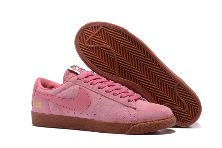 Women Nike SB Blazer GT x Supreme Pink Shoes - Click Image to Close